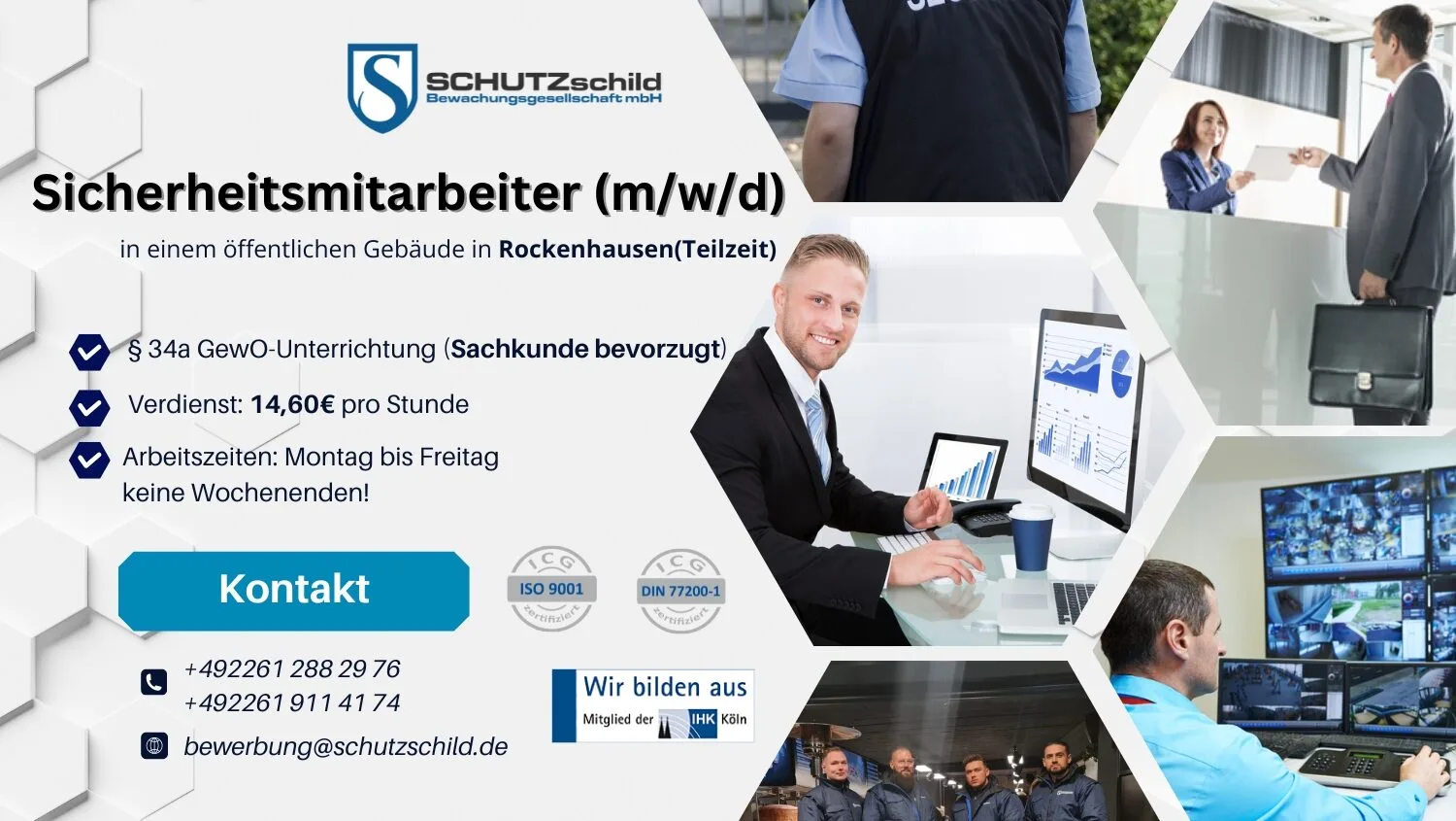 #RockenhausenJobs #Sicherheitsdienst #TeilzeitSicherheit #Separatwachdienst #KarriereimSicherheitsdienst #Objektschutz #34aGewO #RheinlandPfalzJobs
