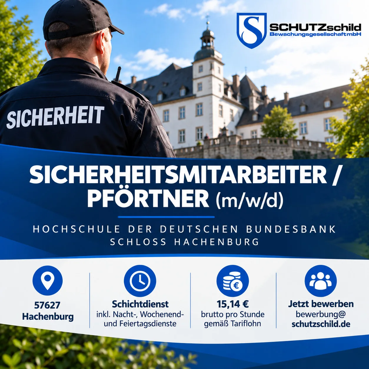 Sicherheitsmitarbeiter / Pförtner (m/w/d) – Schloss Hachenburg