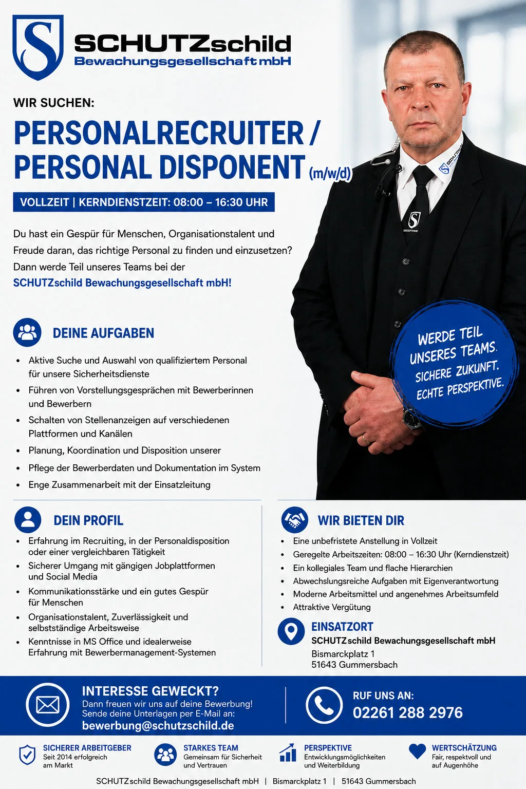Personalrecruiter / Personaldisponent (m/w/d) in Vollzeit