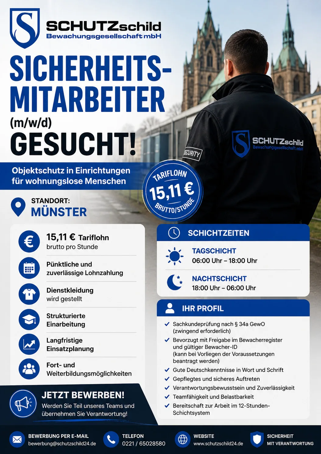 Sicherheitsmitarbeiter gesucht in Münster